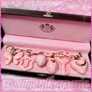 Juicy Couture Pink Vintage Charm Bracelet